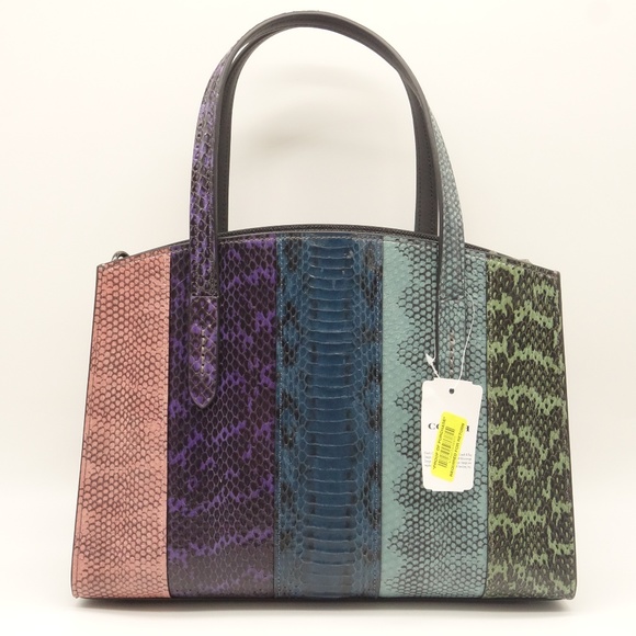 coach charlie carryall ombre snakeskin